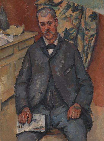 Zittende Man door Paul Cézanne